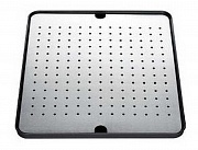 картинка Поддон нержавеющая сталь/пластик серый 425 х 365 х 31 мм  от магазина Мойки онлайн