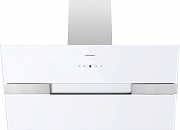 картинка MERSEY 90 нержавеющая сталь\белое стекло вытяжка от магазина Мойки онлайн