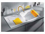 картинка SITY XL 6 S белый Silgranit мойка (+аксессуары ЛИМОН) от магазина Мойки онлайн