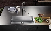 картинка Кухонная мойка Blanco CLARON 700-U Durinox InFino нержавеющая сталь арт. 523387 от магазина Мойки онлайн