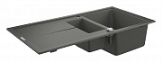 картинка Кухонная мойка K400 60-C 100/50 1.5 серый гранит композит 31642AT0 от магазина Мойки онлайн