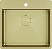 картинка Мойка для кухни Kuchenstern WERK 60 AISI 304/R10 золото 507GL50 от магазина Мойки онлайн