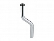 картинка сливная трубка для писсуара 200 мм, диам.18 мм, изгиб 50мм (37040000) от магазина Мойки онлайн