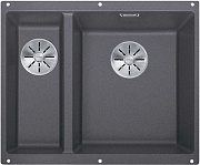 картинка Кухонная мойка Blanco Subline 340/160-U правая цвет тёмная скала арт. 523559 от магазина Мойки онлайн