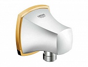 картинка Grandera подключение для душевого шланга хром / золото (27970Ig0) от магазина Мойки онлайн