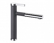 картинка LINEE-S хром/тёмная скала смеситель от магазина Мойки онлайн