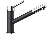 картинка Смеситель Blanco KANO-S цвет черный/хром  (выдвижной шланг) арт. 526174 от магазина Мойки онлайн