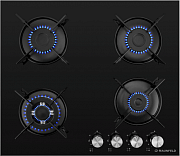 картинка EGHG.64.13STS-EB газовая варочная панель  от магазина Мойки онлайн