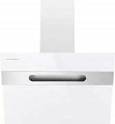 картинка MOON 60 нержавеющая сталь\белое стекло вытяжка от магазина Мойки онлайн